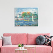 Pierre A Renoir | Der Blaue Fluss Leinwanddruck (Insitu (Wohnzimmer))