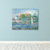 Pierre A Renoir | Der Blaue Fluss Leinwanddruck (Insitu (Holzboden))
