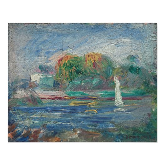 Pierre A Renoir | Der Blaue Fluss Poster (Vorderseite)