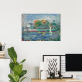 Pierre A Renoir | Der Blaue Fluss Poster (Heimbüro)