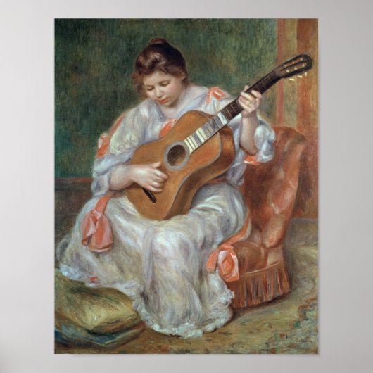 Pierre A Renoir | Der Gitarrenspieler Poster (Vorne)