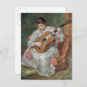 Pierre A Renoir | Der Gitarrenspieler Postkarte (Vorne/Hinten)