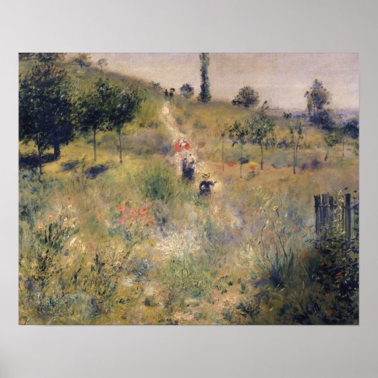 Pierre A Renoir | Der Weg durch das große Gras Poster (Vorne)