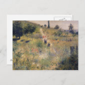 Pierre A Renoir | Der Weg durch das große Gras Postkarte (Vorne/Hinten)