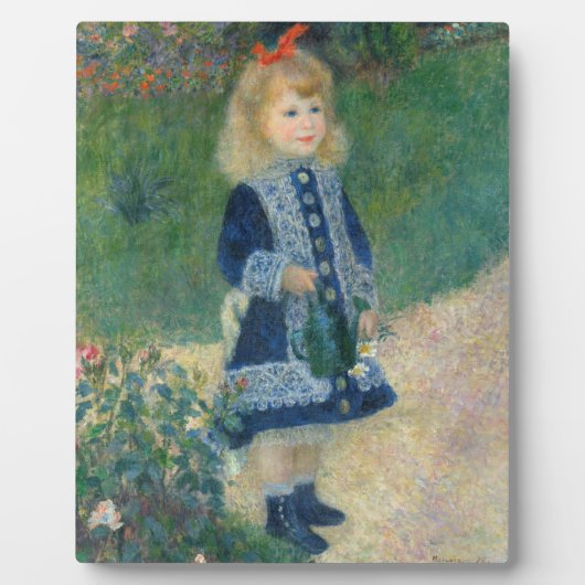 Pierre A Renoir | Ein Mädchen mit einer Wasserdose Fotoplatte (Vorderseite)
