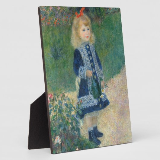 Pierre A Renoir | Ein Mädchen mit einer Wasserdose Fotoplatte (Seite)