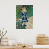 Pierre A Renoir | Ein Mädchen mit einer Wasserdose Poster (Küche)