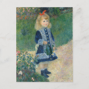 Pierre A Renoir   Ein Mädchen mit einer Wasserdose Postkarte