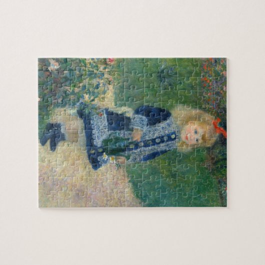 Pierre A Renoir | Ein Mädchen mit einer Wasserdose Puzzle (Horizontal)