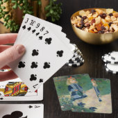 Pierre A Renoir| Ein Mädchen mit einer Wasserdose Spielkarten (In Situ)