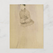 Pierre A Renoir | Frau mit Muff Postkarte (Vorderseite)