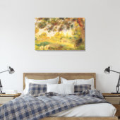 Pierre A Renoir | Frühjahrslandschaft Leinwanddruck (Insitu (Schlafzimmer))