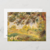 Pierre A Renoir | Frühjahrslandschaft Postkarte (Vorne/Hinten)