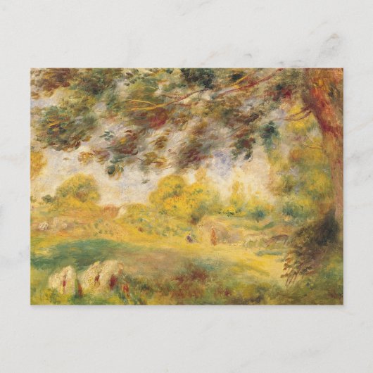 Pierre A Renoir | Frühjahrslandschaft Postkarte (Vorderseite)