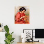 Pierre A Renoir | Gabrielle darning Poster (Heimbüro)