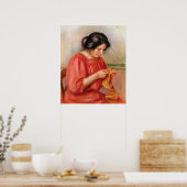 Pierre A Renoir | Gabrielle darning Poster (Küche)