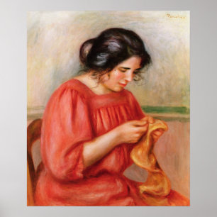 Pierre A Renoir   Gabrielle darning Poster