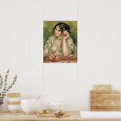 Pierre A Renoir | Gabrielle mit Rose Poster (Küche)