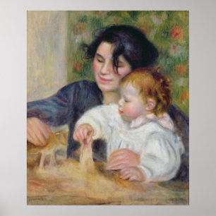 Pierre A Renoir   Gabrielle und Jean Poster