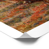 Pierre A Renoir | Geranien in einem Kupferbecken Poster (Ecke)