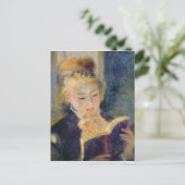 Pierre A Renoir | Girl Reading Postkarte (Stehend Vorderseite)