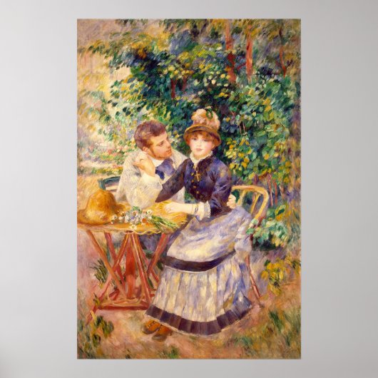 Pierre A Renoir | Im Garten Poster (Vorne)