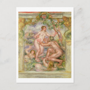 Pierre A Renoir   In die Rhone strömende Saone Postkarte