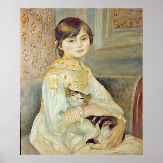 Pierre A Renoir | Julie Manet mit Cat Poster (Vorne)