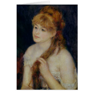 Pierre A Renoir Junge Frau, die sich die Haare h
