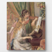 Pierre A Renoir | Junge Mädchen am Klavier Fotoplatte (Vorderseite)