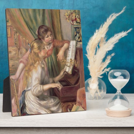 Pierre A Renoir | Junge Mädchen am Klavier Fotoplatte (Seite)