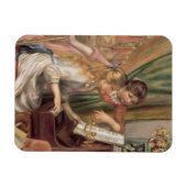 Pierre A Renoir | Junge Mädchen am Klavier Magnet (Horizontal)