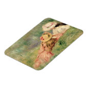 Pierre A Renoir | Junge Mädchen an der Ufer Magnet (Linke Seite)