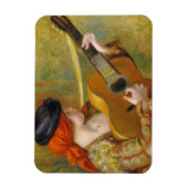 Pierre A Renoir | Junge Spanische Frau mit Gitarre Magnet (Vertikal)