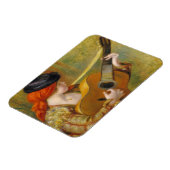 Pierre A Renoir | Junge Spanische Frau mit Gitarre Magnet (Linke Seite)