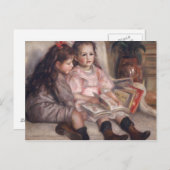 Pierre A Renoir | Kinder von Kampfhandlungen Caill Postkarte (Vorne/Hinten)