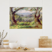 Pierre A Renoir | Landschaft bei Les Collettes Poster (Küche)
