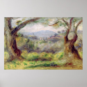 Pierre A Renoir Landschaft bei Les Collettes Poster