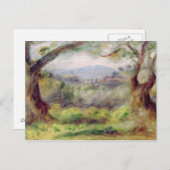 Pierre A Renoir | Landschaft bei Les Collettes Postkarte (Vorne/Hinten)