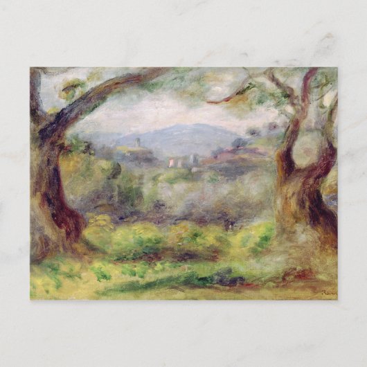 Pierre A Renoir | Landschaft bei Les Collettes Postkarte (Vorderseite)