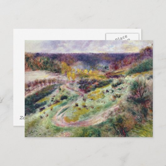 Pierre A Renoir | Landschaft in Wargemont Postkarte (Vorne/Hinten)