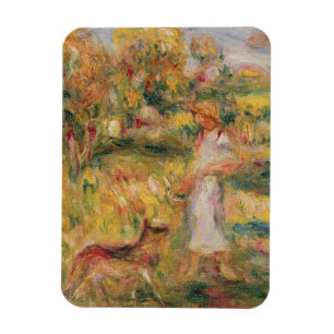 Pierre A Renoir Landschaft mit der Ehefrau des K Magnet