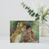 Pierre A Renoir | Lesen Postkarte (Stehend Vorderseite)