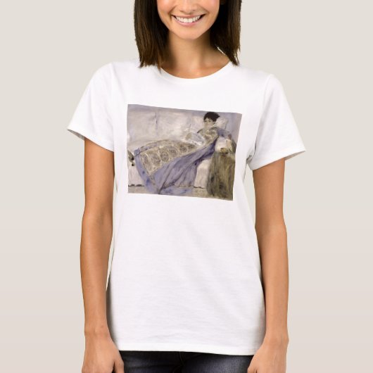 Pierre A Renoir | Madame Monet auf einem Sofa T-Shirt (Vorderseite)