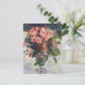 Pierre A Renoir | Moss-Rose Postkarte (Stehend Vorderseite)