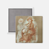 Pierre A Renoir | Mutterschaft Magnet (Vorderseite/Rückseite)