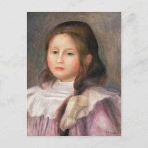 Pierre A Renoir Portrait eines Kindes 2 Postkarte
