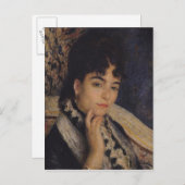 Pierre A Renoir | Portrait von Frau Alphonse Daude Postkarte (Vorne/Hinten)