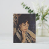 Pierre A Renoir | Portrait von Frau Alphonse Daude Postkarte (Stehend Vorderseite)