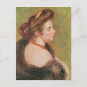 Pierre A Renoir Portrait von Frau Maurice Denis Postkarte